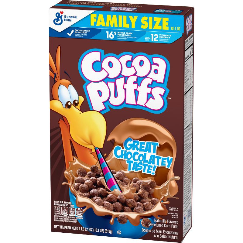 slide 3 of 7, General Mills Family Size Cocoa Puffs Cereal - 18.1oz, 18.1 oz