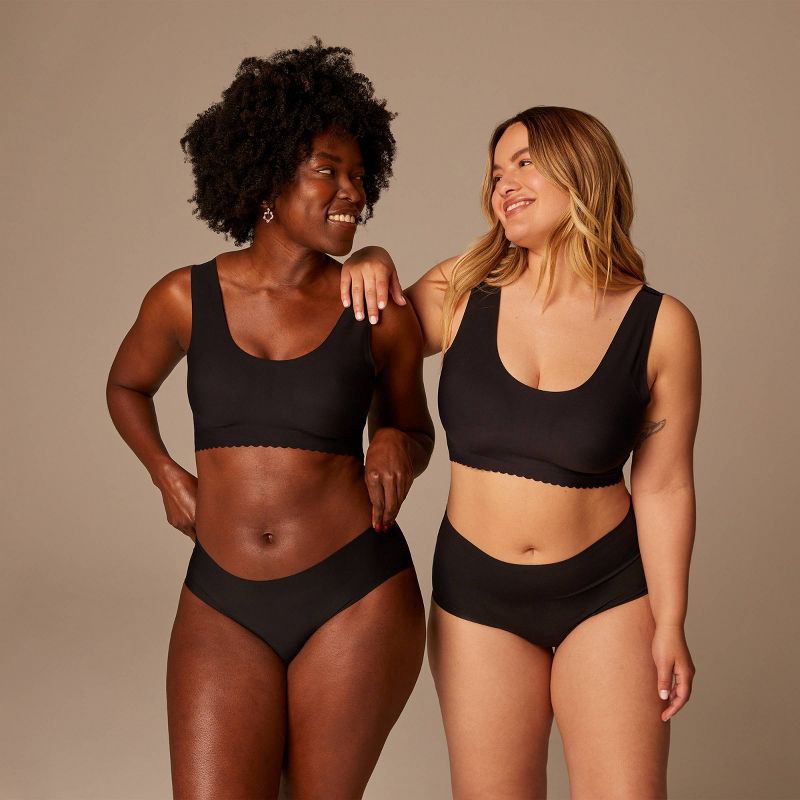 slide 5 of 8, Unders by Proof Period Underwear Briefs - Regular Absorbency - Black - M/L, 1 ct