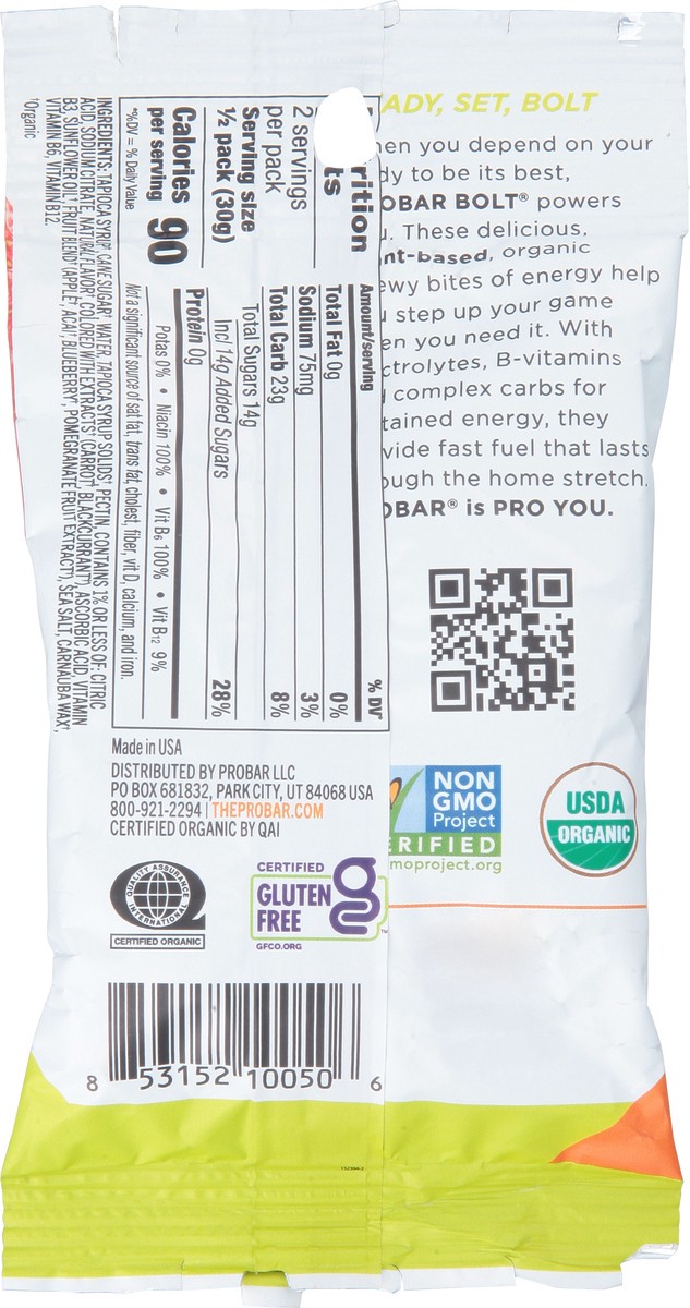 slide 9 of 9, ProBar Strawberry Bolt Energy Bar, 2.1 oz