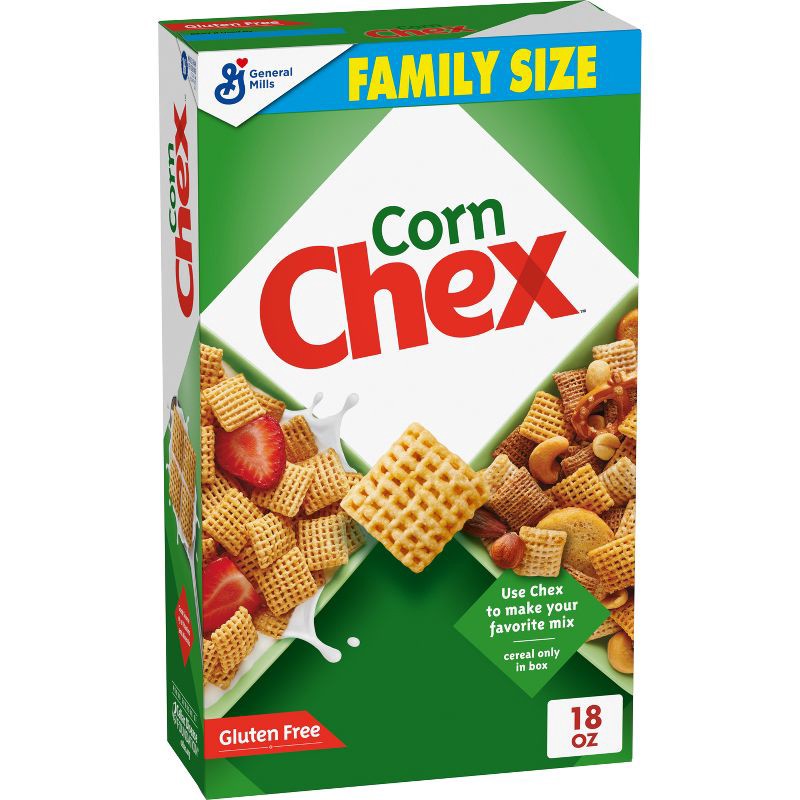 slide 1 of 12, General Mills Family Size Corn Chex Cereal - 18oz, 18 oz