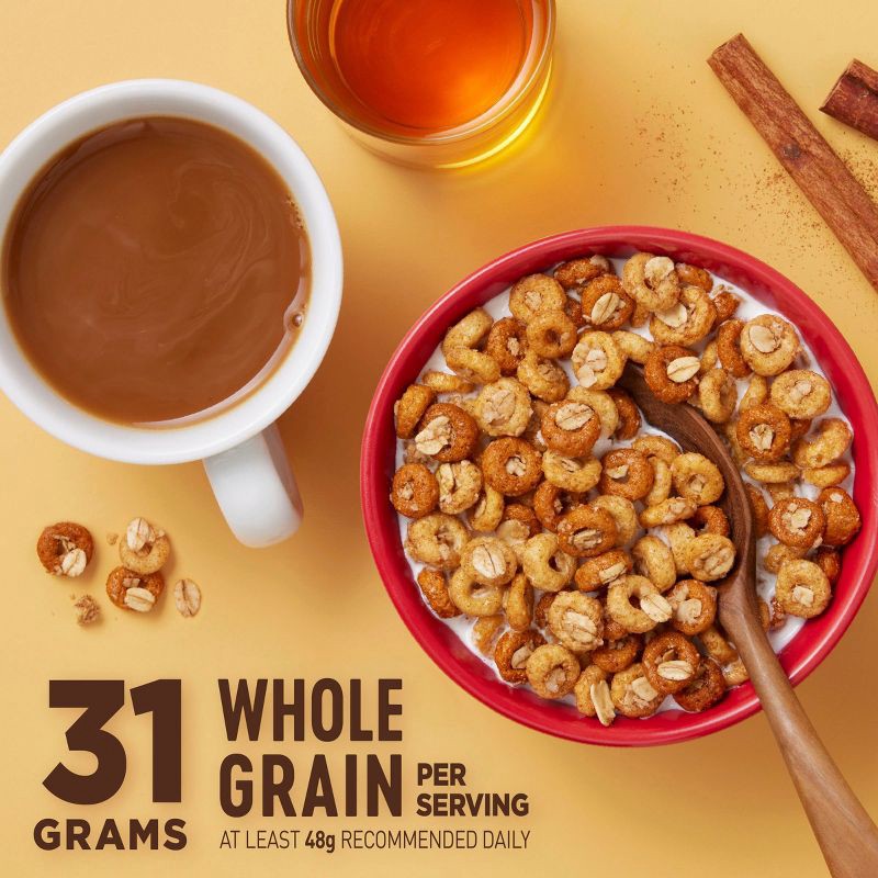 slide 5 of 10, General Mills Family Size Cheerios Oat Crunch Cinnamon Cereal - 24oz, 24 oz