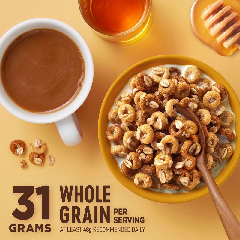 slide 9 of 10, General Mills Family Size Cheerios Oat Crunch Oats Honey Cereal - 24oz, 24 oz