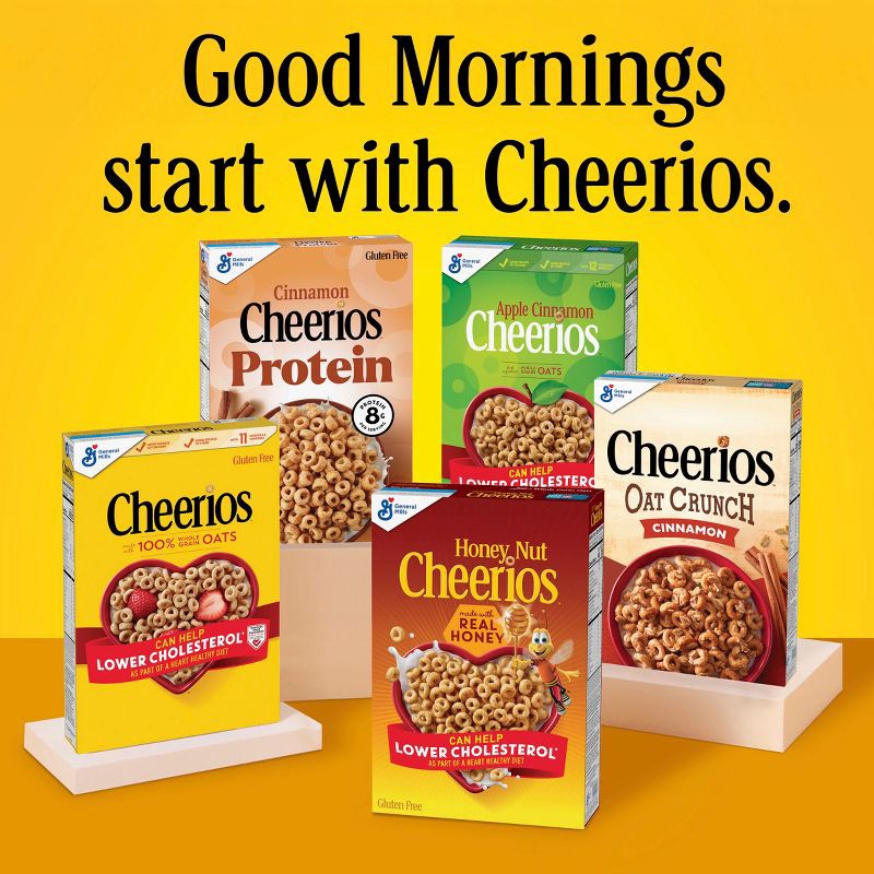 slide 8 of 8, General Mills Family Size Apple Cinnamon Cheerios Cereal - 19oz, 19 oz
