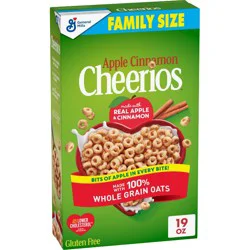 General Mills Family Size Apple Cinnamon Cheerios Cereal - 19oz
