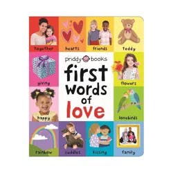 Macmillan Publishers First 100: First Words of Love - by Roger Priddy (Board Book)