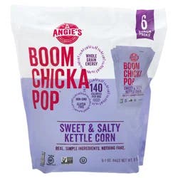 Angie's BOOMCHICKAPOP Sweet & Salty Kettle Corn Popcorn, 1 oz. 6-Count