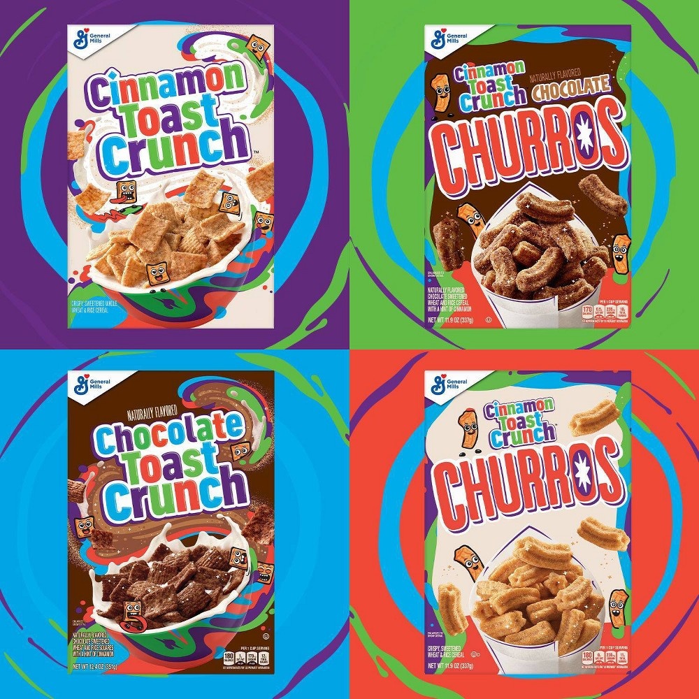 slide 4 of 7, General Mills Family Size Cinnamon Toast Crunch Churros Cereal - 19.3oz, 19.3 oz