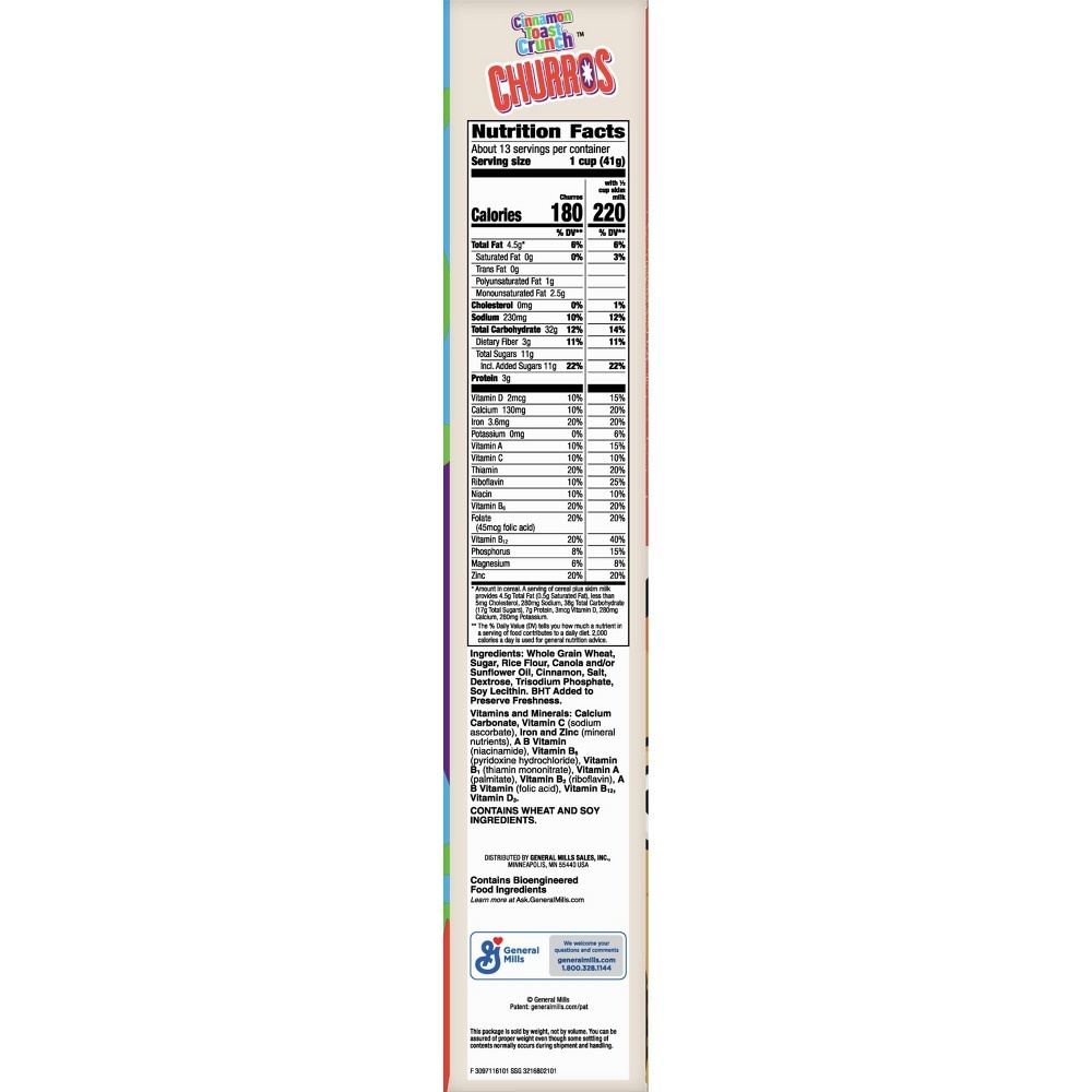 slide 6 of 7, General Mills Family Size Cinnamon Toast Crunch Churros Cereal - 19.3oz, 19.3 oz