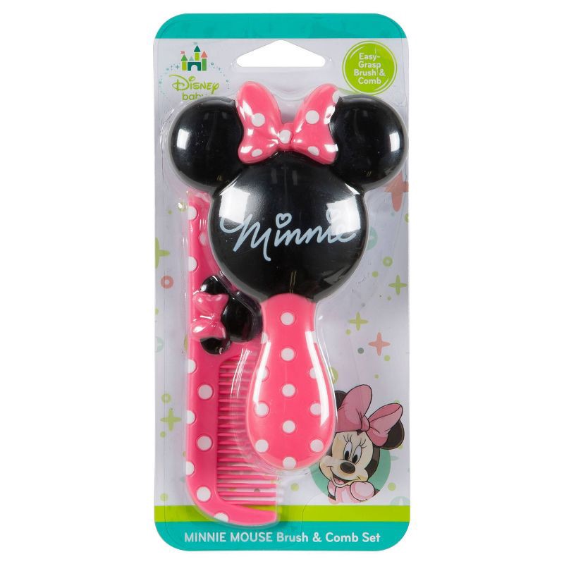 slide 3 of 4, Disney Baby Minnie Brush and Comb Set, 1 ct