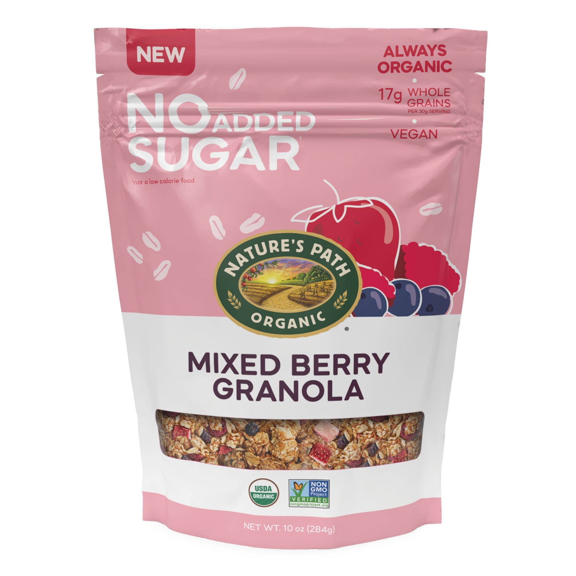 slide 1 of 5, Nature's Path No Added Sugar Granola Mixed Berries - 10oz, 10 oz