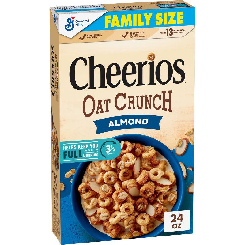 slide 1 of 13, General Mills Cheerios Oat Crunch Almond Cereal - 24oz, 24 oz