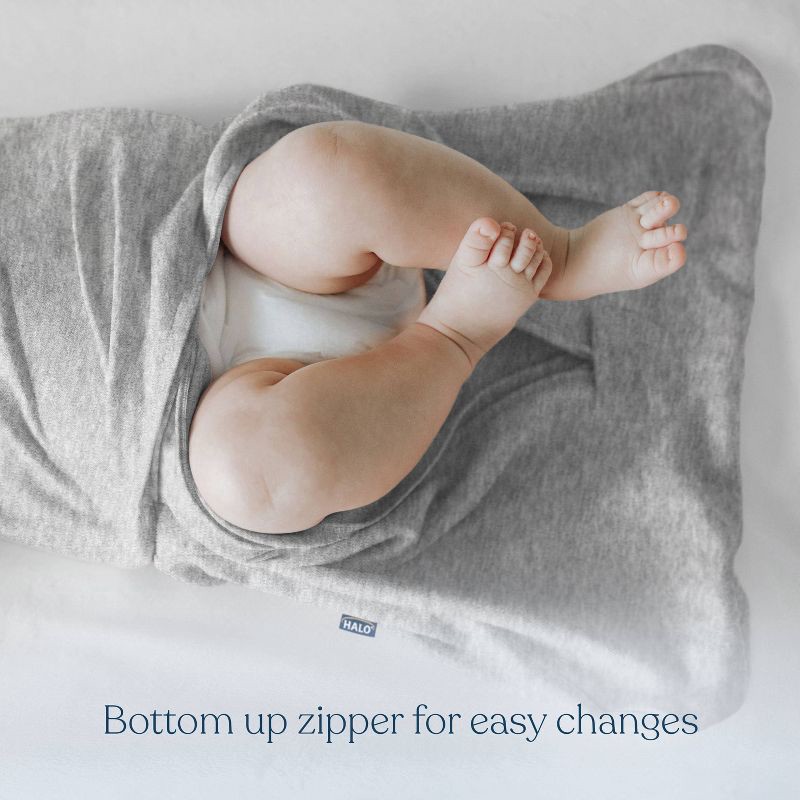 slide 5 of 13, HALO Innovations Sleepsack Swaddle Wrap Ideal Temperature - Heather Gray - Newborn, 1 ct