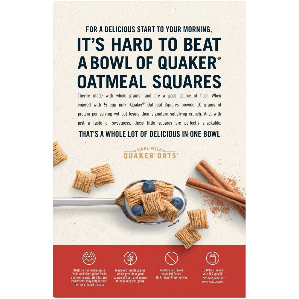 slide 2 of 5, Oatmeal Squares Quaker Oat Squares Big Box Cinnamon - 21oz, 21 oz