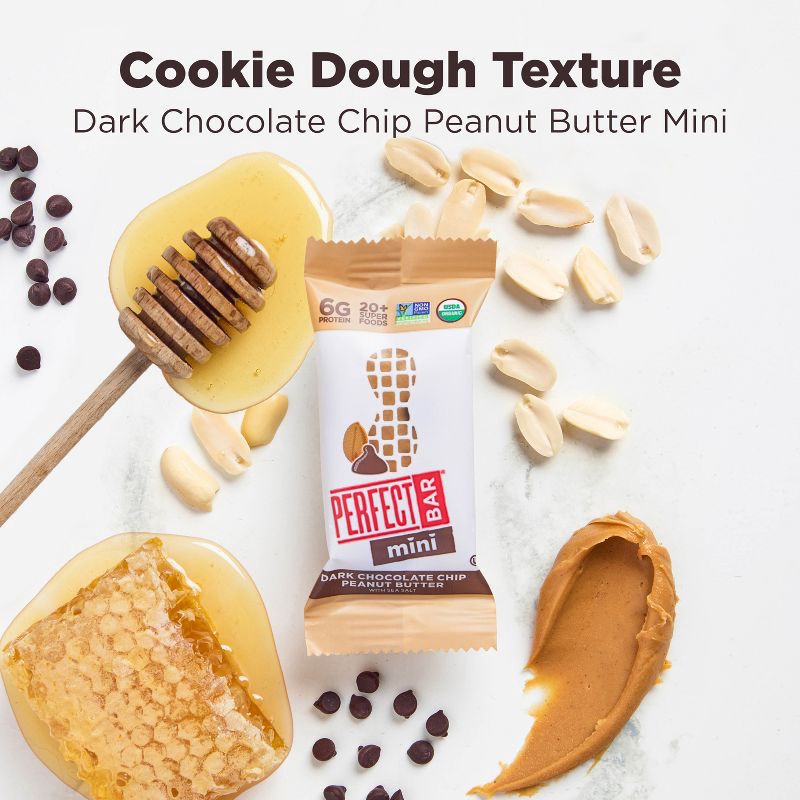 slide 18 of 19, Perfect Bar Dark Chocolate Chip Peanut Butter Mini Protein Bars - 7oz/8ct, 7 oz, 8 ct