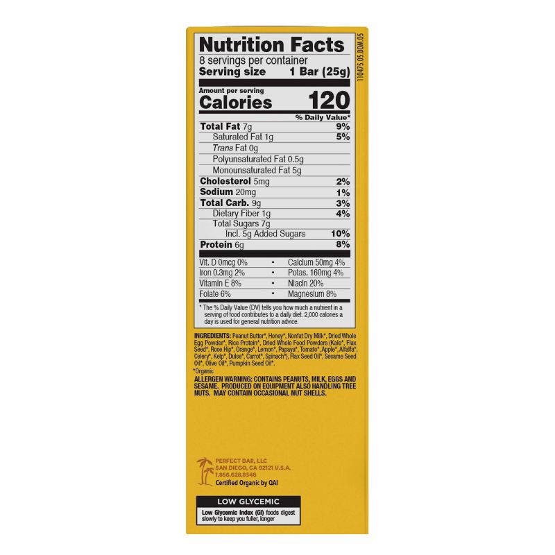 slide 13 of 19, Perfect Bar Peanut Butter Mini Protein Bars - 7oz/8ct, 7 oz, 8 ct