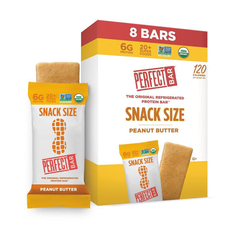 slide 1 of 12, Perfect Bar Peanut Butter Snack Size Protein Bars - 7oz/8ct, 7 oz, 8 ct