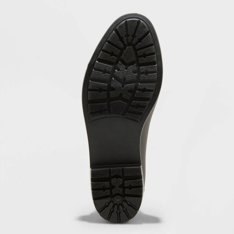 slide 4 of 4, Women's Chelsea Rain Boots - A New Day™ Black 9: Waterproof Ankle Block Heel, Pull-On Style, 1 ct