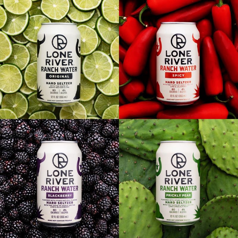 slide 12 of 12, Lone River Ranch Water Hard Seltzer Variety Pack - 12pk/12 fl oz Cans, 12 ct; 12 fl oz