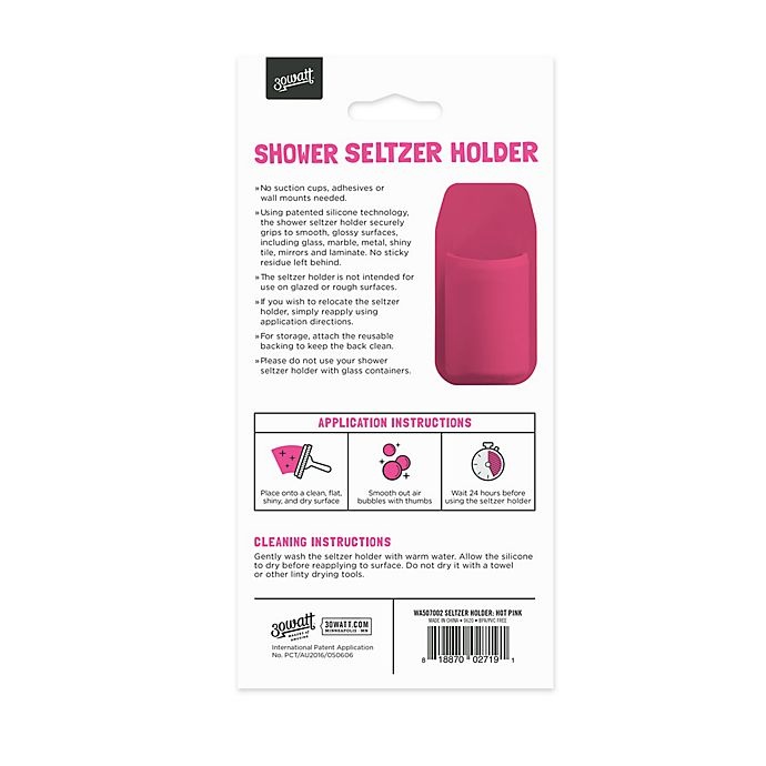 slide 2 of 4, 30 Watt Seltzki Shower Seltzer Holder - Hot Pink, 1 ct