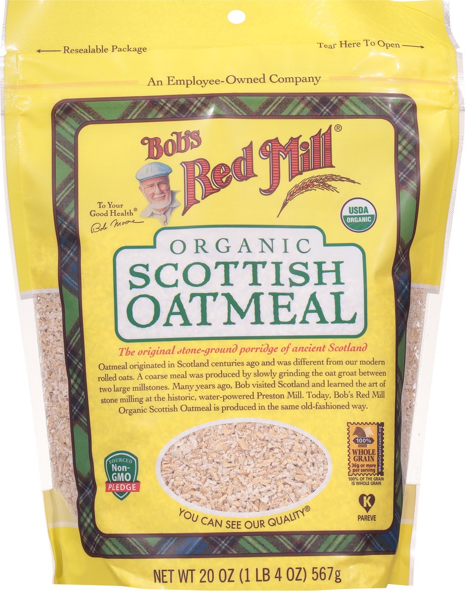 slide 6 of 9, Bob's Red Mill Scottish Organic Oatmeal 20 oz, 20 oz