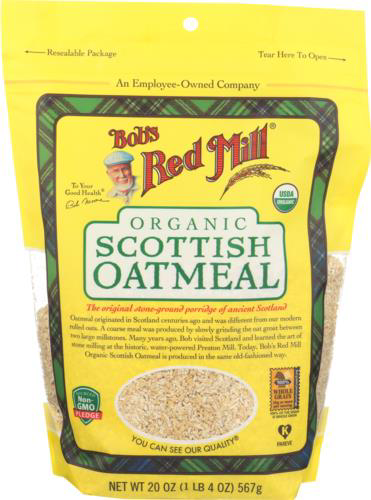 slide 1 of 1, Bob's Red Mill - Organic Scottish Oatmeal, 20 oz