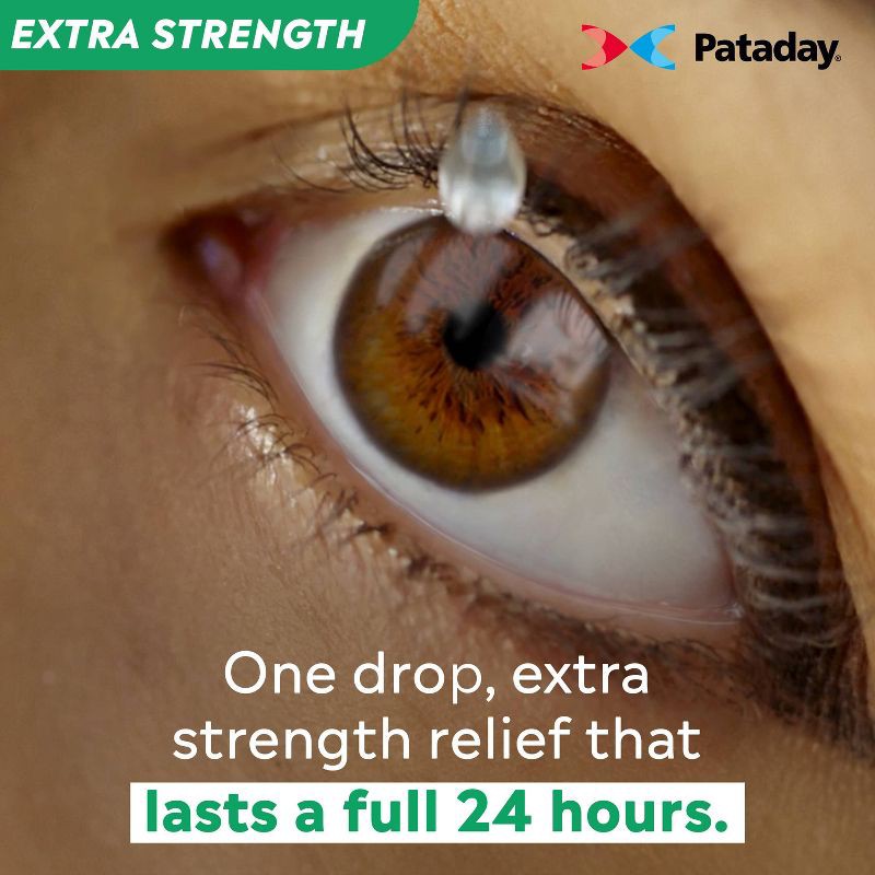 slide 3 of 9, Pataday Once Daily Relief Extra Strength Allergy Eye Drops - Twin Pack - 0.17 fl oz, 0.17 fl oz