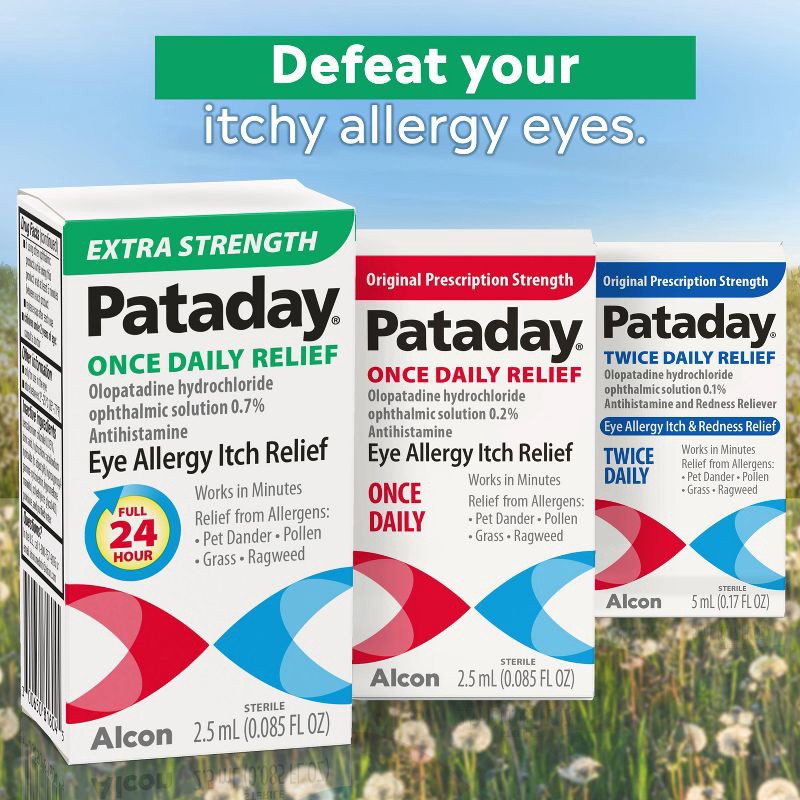 slide 9 of 10, Pataday Once Daily Relief Extra Strength Allergy Eye Drops - 0.085 fl oz, 0.085 fl oz