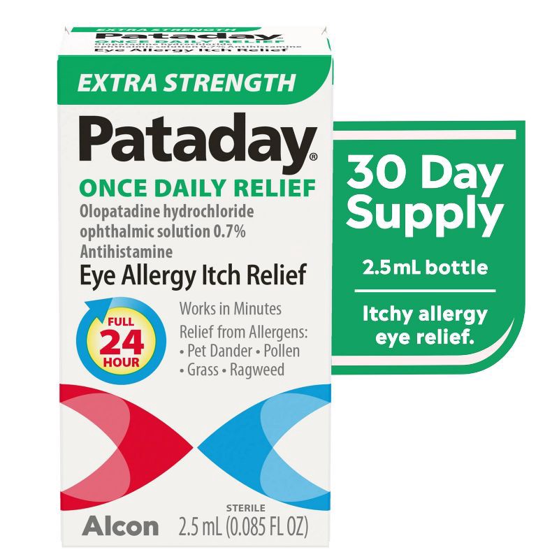 slide 10 of 10, Pataday Once Daily Relief Extra Strength Allergy Eye Drops - 0.085 fl oz, 0.085 fl oz