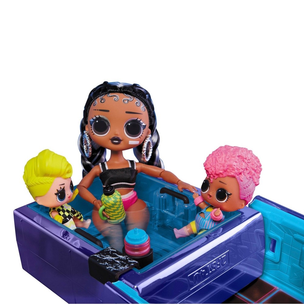 slide 3 of 5, L.O.L. Surprise! Dance Machine Car with Exclusive Doll, Surprise Pool, Dance Floor and Magic Blacklight, 1 ct
