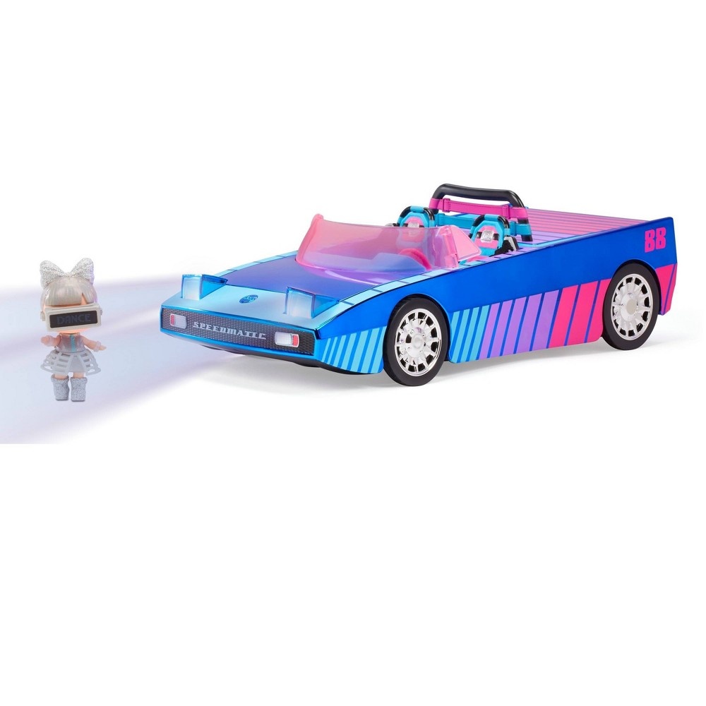 slide 4 of 5, L.O.L. Surprise! Dance Machine Car with Exclusive Doll, Surprise Pool, Dance Floor and Magic Blacklight, 1 ct