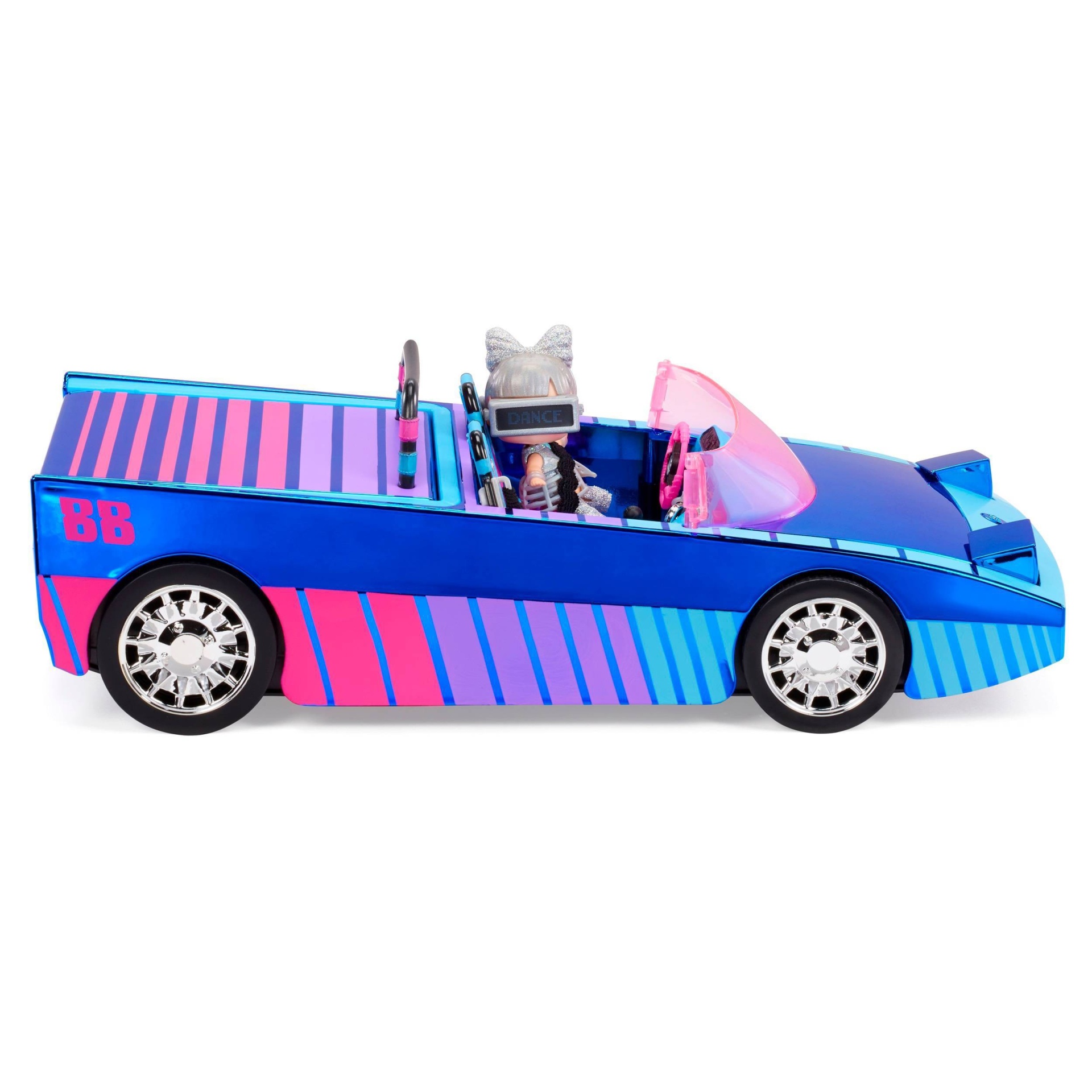 slide 1 of 5, L.O.L. Surprise! Dance Machine Car with Exclusive Doll, Surprise Pool, Dance Floor and Magic Blacklight, 1 ct