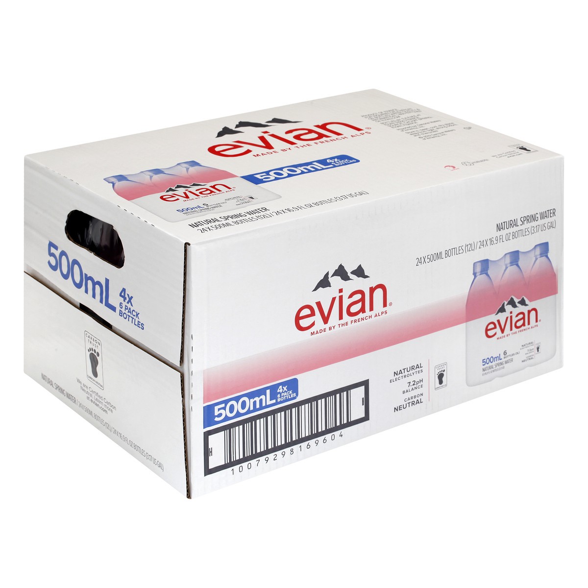 slide 3 of 11, Evian Water - 1/2 liter, 1/2 liter