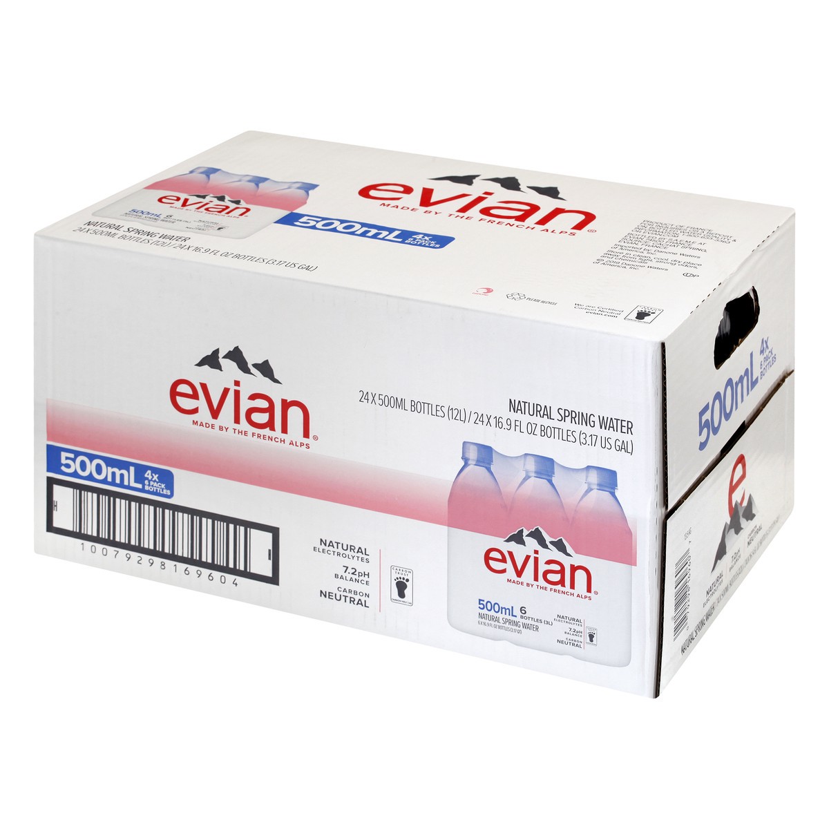 slide 5 of 11, Evian Water - 1/2 liter, 1/2 liter