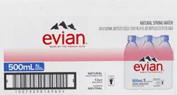 evian Natural Spring Water 24 ea