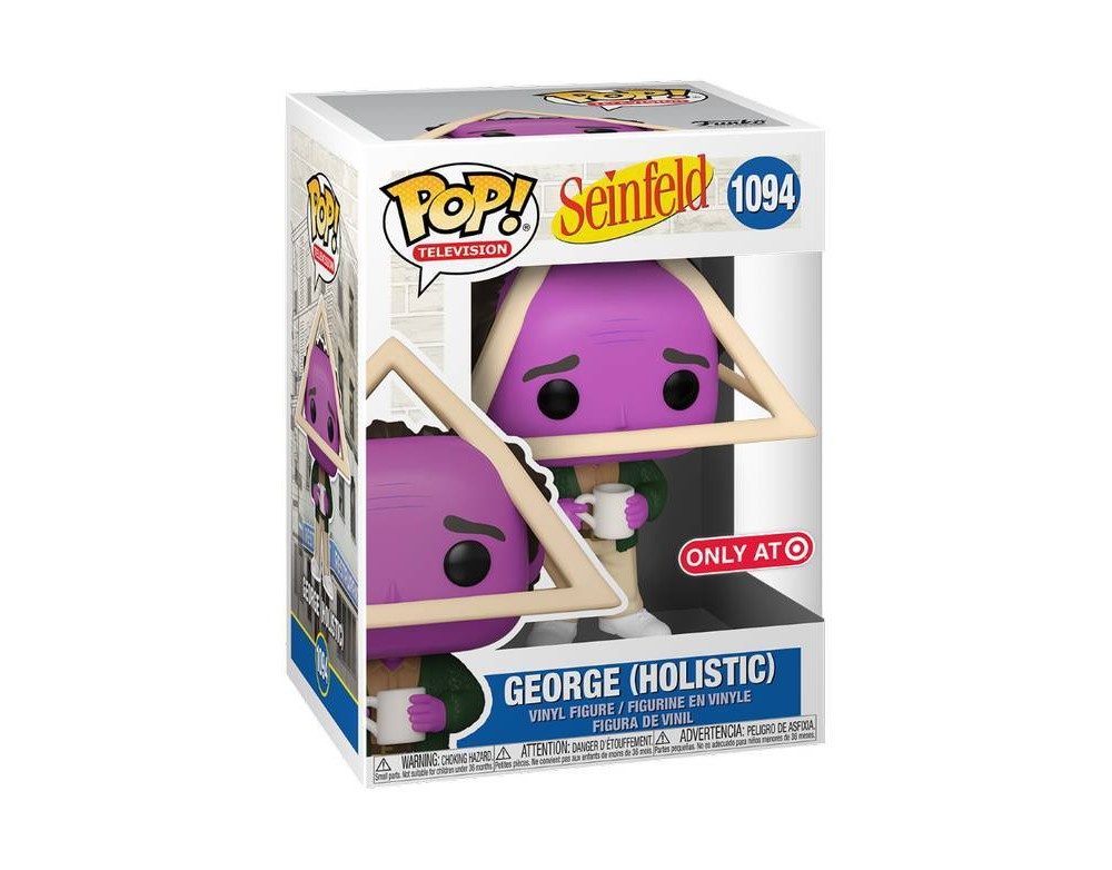 slide 2 of 2, Funko POP! TV: Seinfeld - Holistic George with Purple Face (Target Exclusive), 1 ct