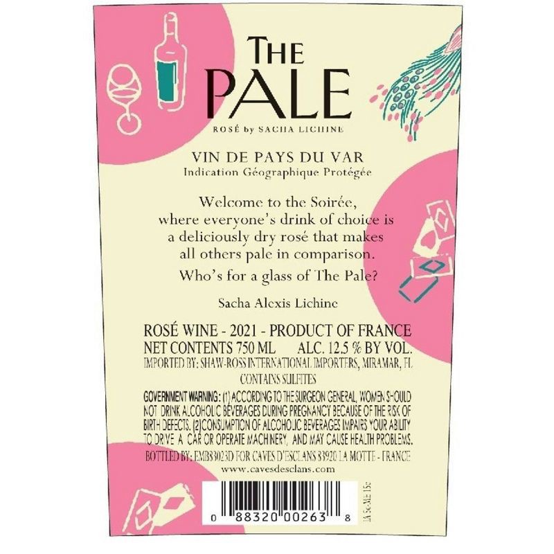slide 3 of 4, The Pale Rosé Wine - 750ml Bottle, 750 ml