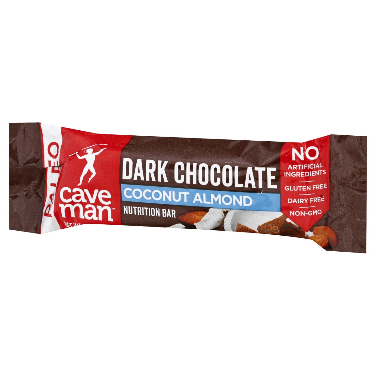 slide 9 of 10, Caveman Dark Chocolate Coconut Almond Nutrition Bar 1.41 oz, 1.41 oz