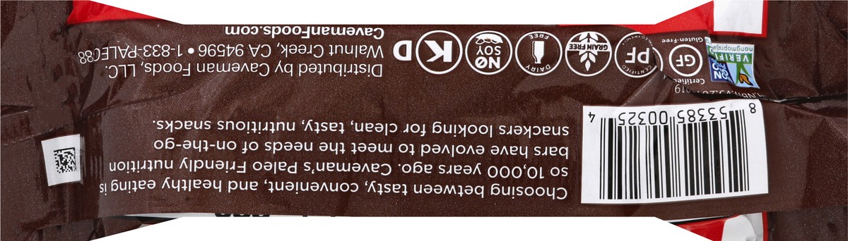 slide 7 of 10, Caveman Dark Chocolate Coconut Almond Nutrition Bar 1.41 oz, 1.41 oz