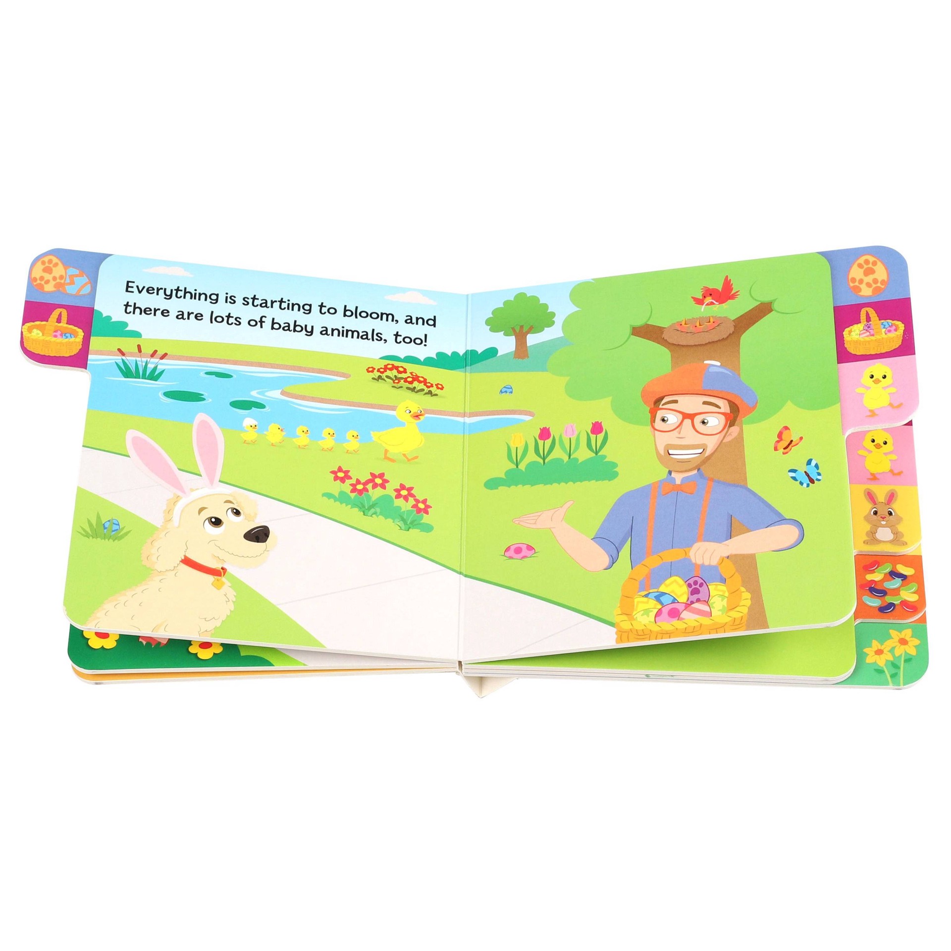 slide 4 of 5, Blippi: Happy Easter! - (Board Books with Tabs) by Editors of Studio Fun International (Board Book), 1 ct