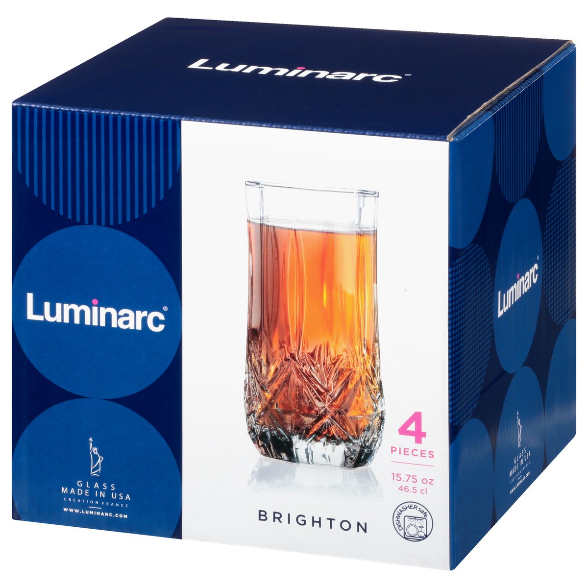 slide 9 of 11, Luminarc Brighton 15.75 Ounce Glass 4 ea, 4 ct