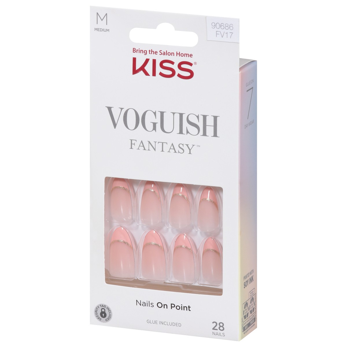 Kiss Voguish Fantasy Nails On Point Medium 28 ea 28 ct | Shipt