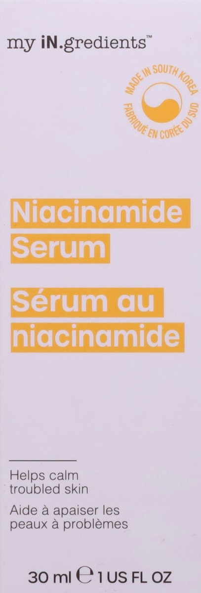 slide 11 of 13, my iN.gredients Niacinamide Serum 30 ml, 1 fl oz