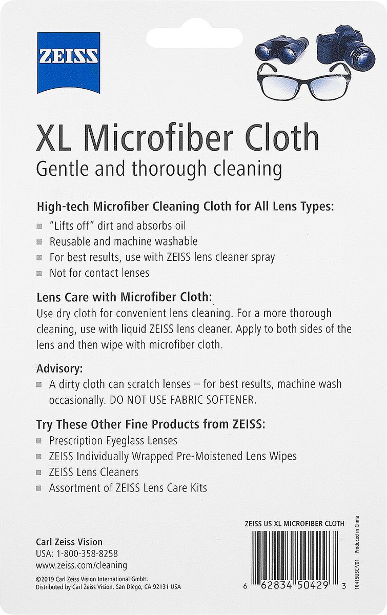 slide 3 of 5, Zeiss Xl Microfiber Cloth 1 ea Blister Pack, 1 ct