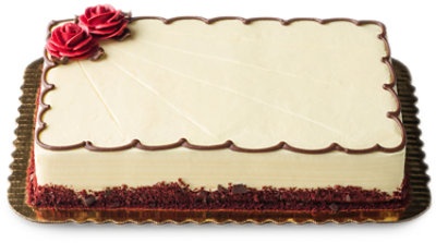 slide 1 of 1, Red Velvet Cake 1/4 Sheet, 