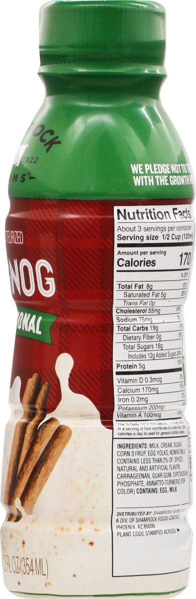 slide 6 of 9, Shamrock Farms Traditional Holiday Spice Eggnog - 12 fl oz, 12 fl oz