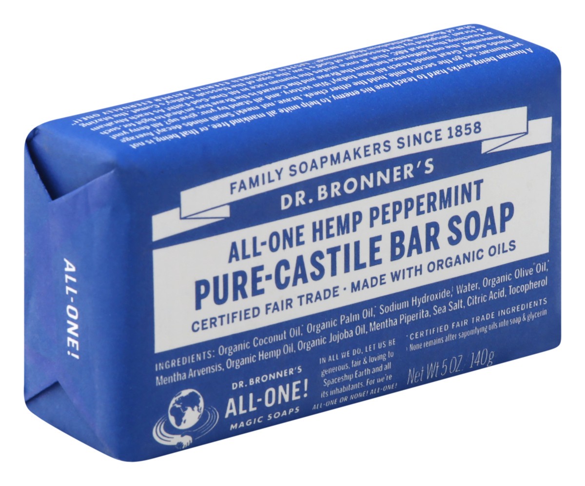 slide 7 of 12, Dr. Bronner's Castile Bar Soap Peppermintorg, 5 oz