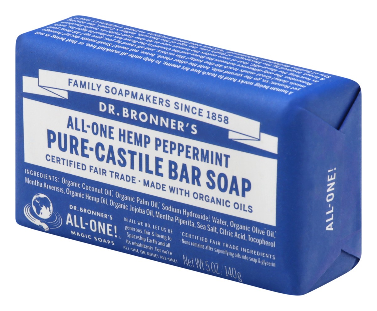 slide 8 of 12, Dr. Bronner's Castile Bar Soap Peppermintorg, 5 oz