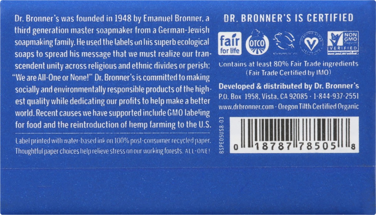 slide 9 of 12, Dr. Bronner's Castile Bar Soap Peppermintorg, 5 oz