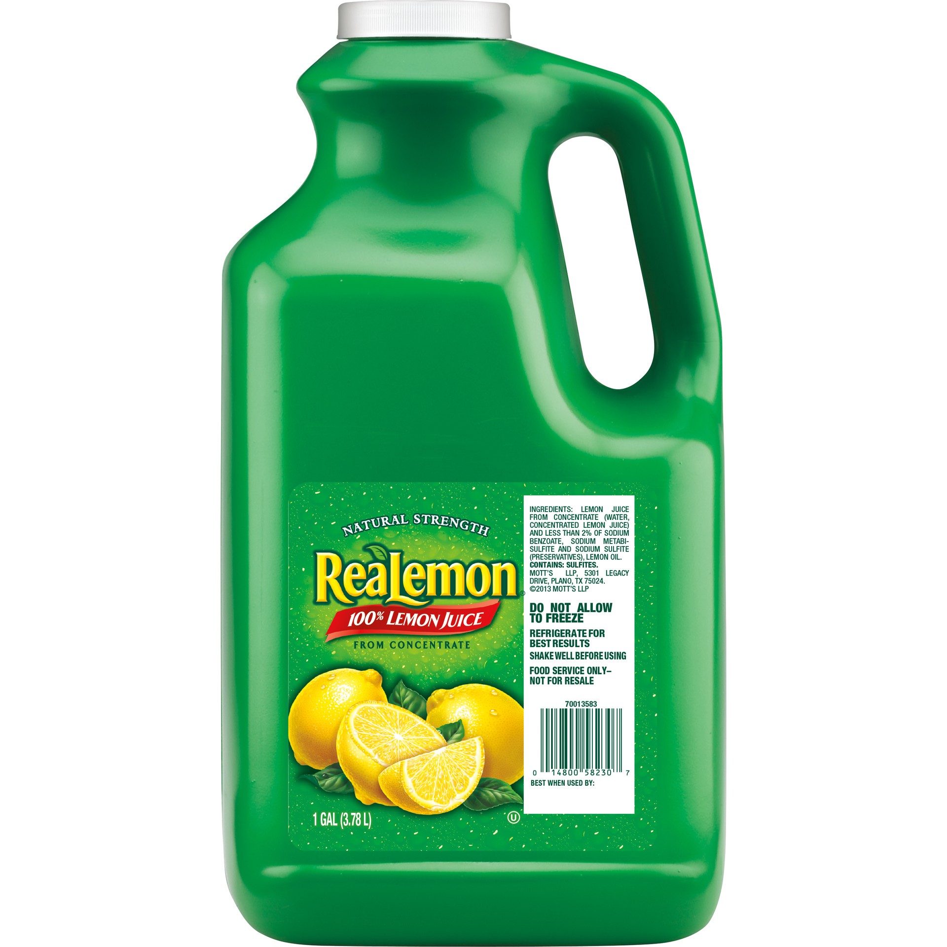 slide 2 of 2, ReaLemon 100% Lemon Juice, 1 gal bottle, 1 gal