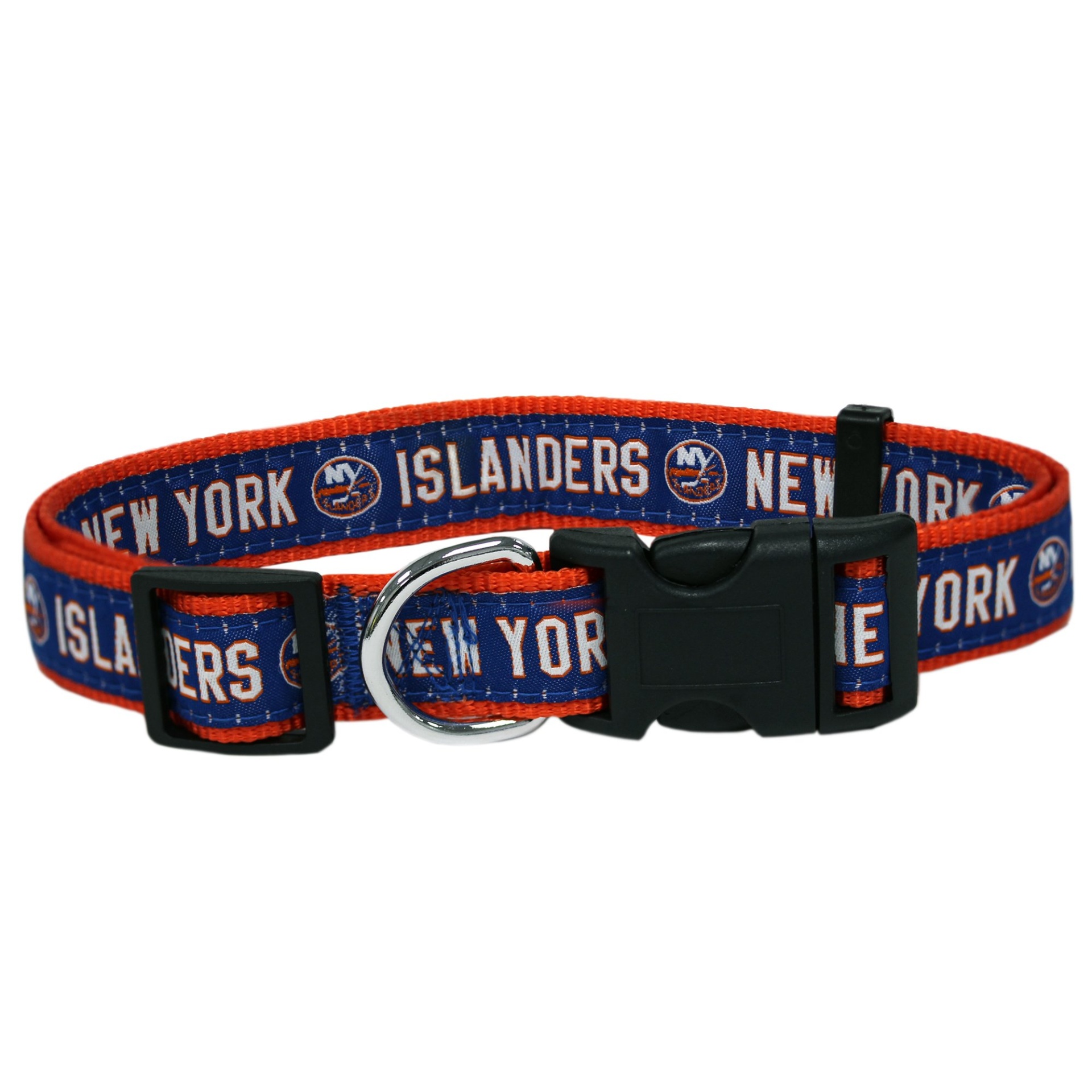 slide 1 of 1, Pets First New York Islanders Dog Collar, MED